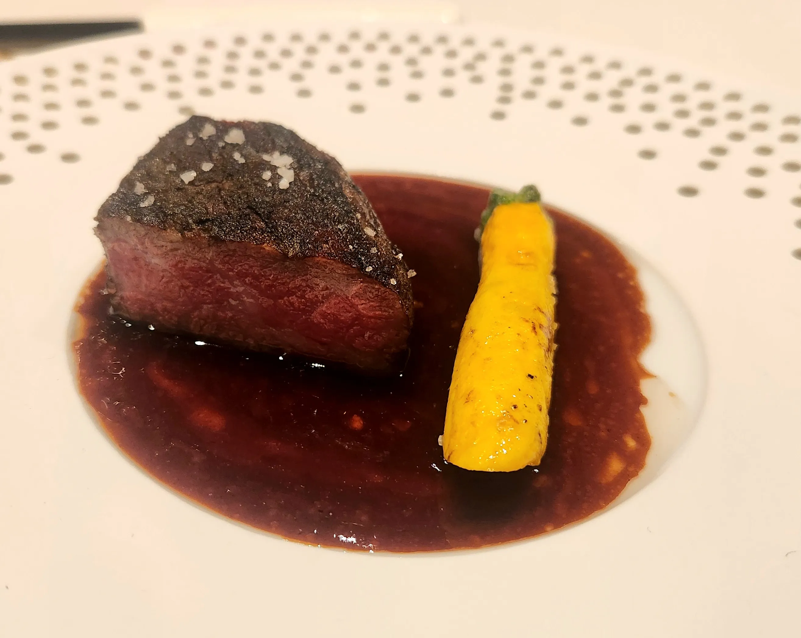Wagyu, corgette